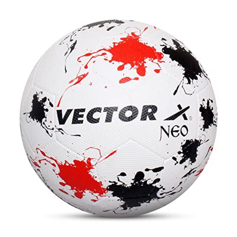 Vector X Neo Rubber Moulded Football (Black-Red)