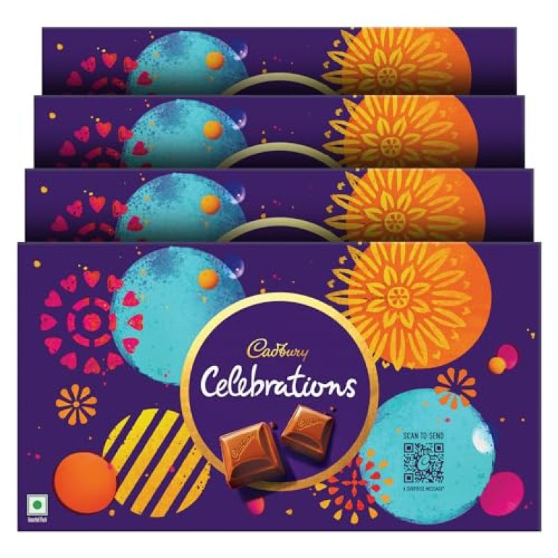 Cadbury Celebrations Chocolate Gift Pack, 130.9 G (Pack Of 4)