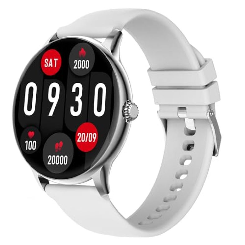 Fire-Boltt Phoenix Pro 1.39″ Bluetooth Calling Smartwatch, Ai Voice Assistant, Metal Body With 120+ Sports Modes, Spo2, Heart Rate Monitoring (Silver Grey)