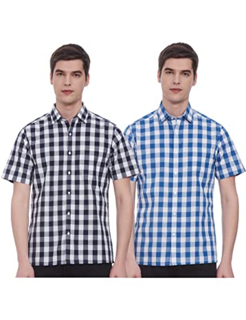 Diverse Men’S Regular Shirt (Dcmfhcmrc35L38-319_Navy/White/Blue 39)