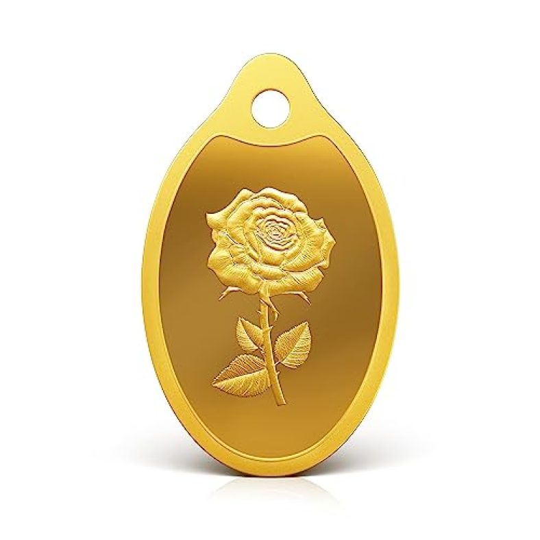 Mmtc-Pamp 24K (999.9) Rose 2 Gm Yellow Gold Pendant