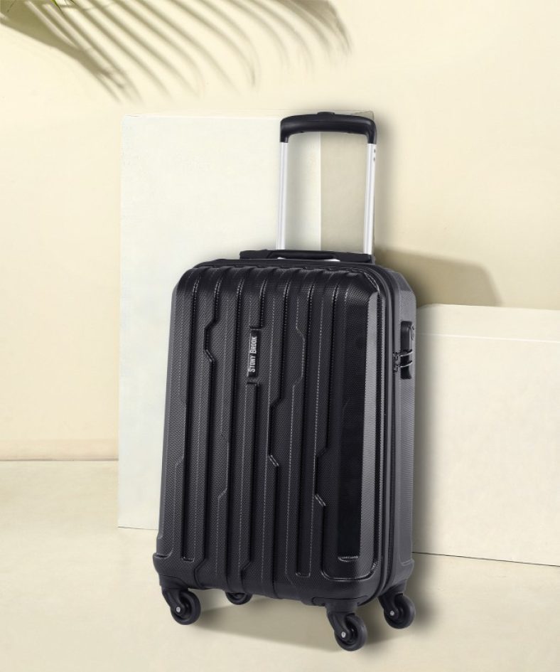 Stony Brook By Nasher Miles Storm Hard-Sided Polycarbonate Cabin Black 20 Inch |55Cm Trolley Bag Cabin Suitcase – 20 Inch
