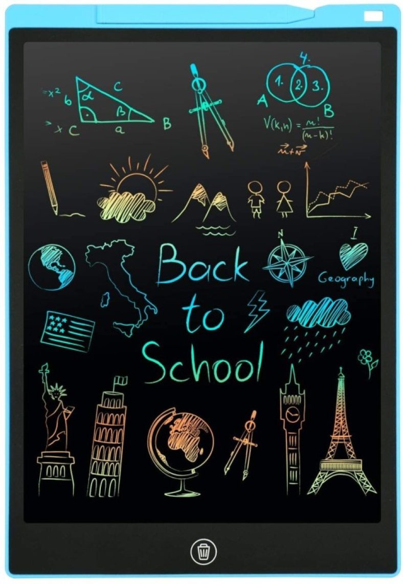Dufort 12Inch Lcd Pad Writing Pad Notepad Erasable & Rechargeable For Kids & Adults(Multicolor)
