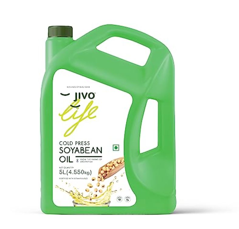 Jivo Cold Press Soyabean Oil 5 Ltr (Pack Of 1)