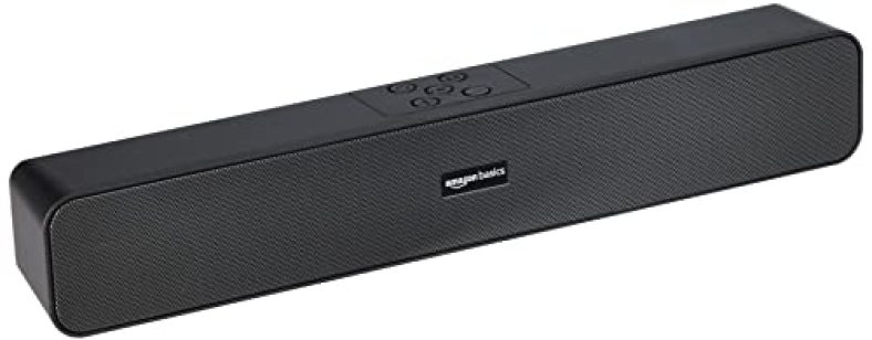 Amazon Basics Bluetooth Speaker 5.0 Soundbar With 16W Rms, 2000Mah Battery, Upto 19 Hrs Playtime Aux/Usb Port (Black)