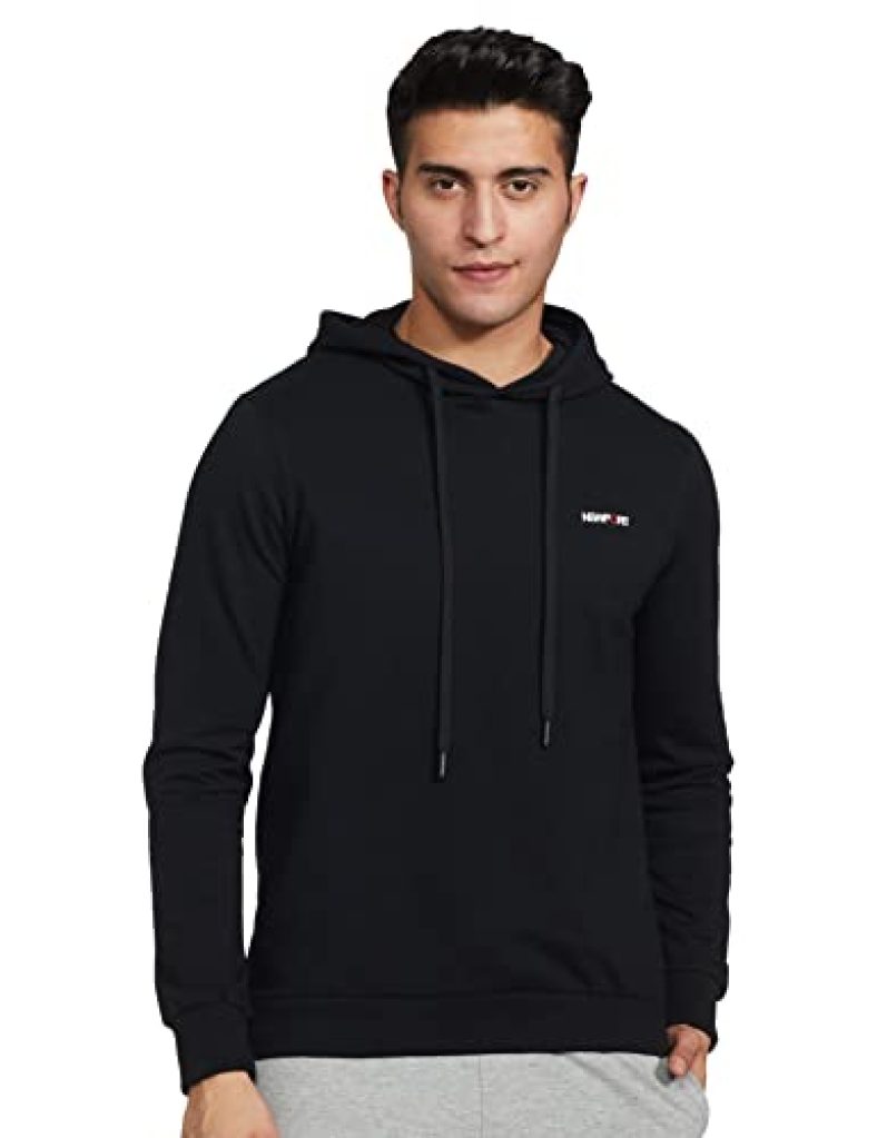Newport Men’S Cotton Blend Crew Neck;Hooded Neck Pullover Sweater (Npmepss20016Z01001_Black_L)