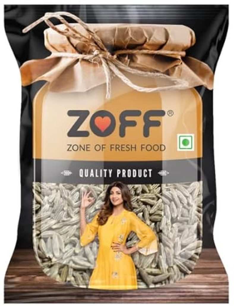 Zoff Whole Cumin Seeds Jeera Natural & Healthy Spices, Chemical Free & Pesticides Free, Enhances Taste, Hygienically Packed | 500Gm