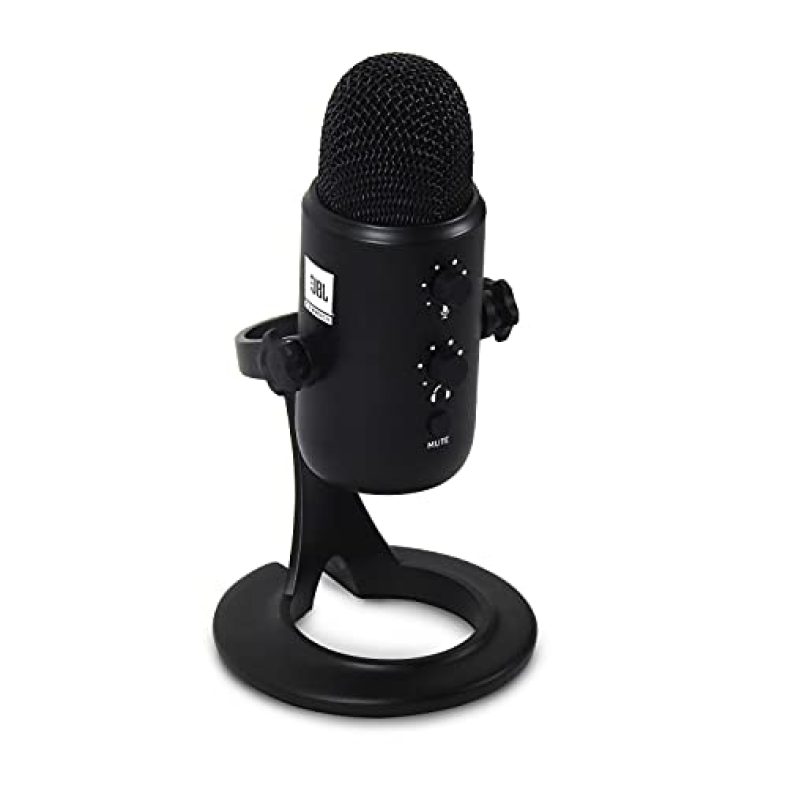 Jbl Commercial Csum10 Compact Usb Microphone For Recording, Streaming And Online Calls, Black, Medium, Omnidirectional