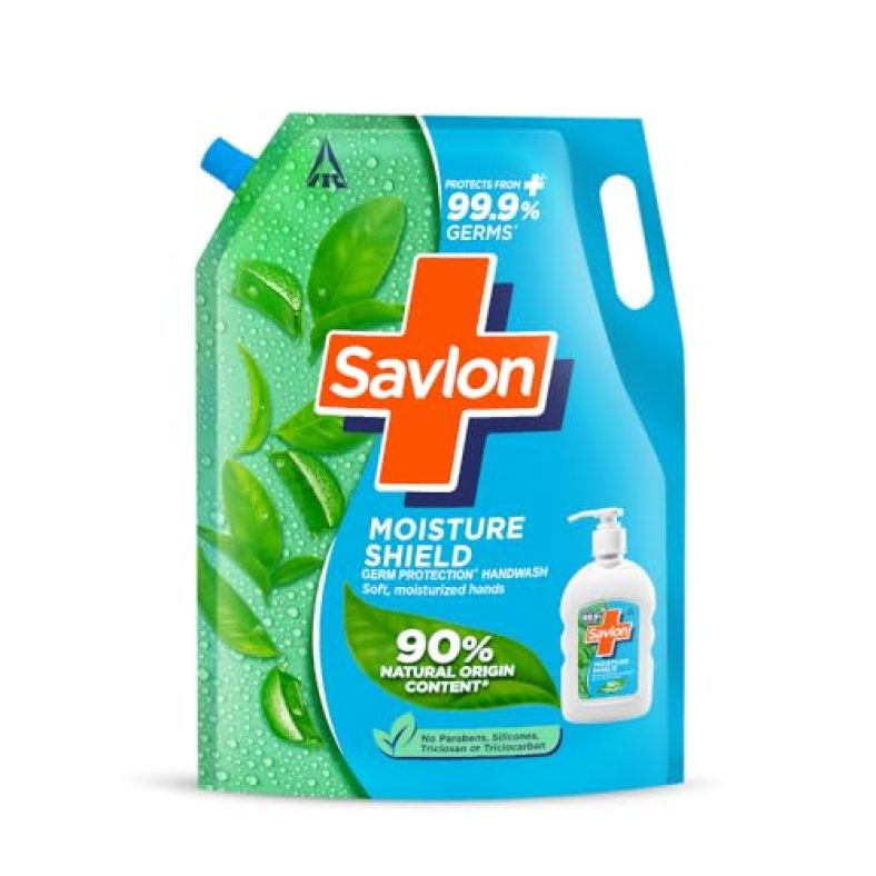 Savlon Moisture Shield Germ Protection Liquid Handwash Refill Pouch, 1500Ml