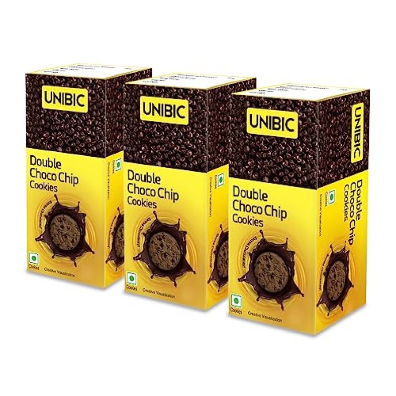 Unibic Double Choco Chip 225Gm (Pack Of 3)