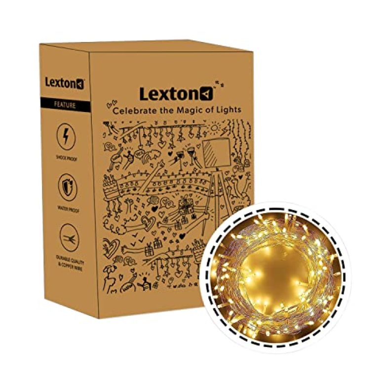 Lexton 40 Feet Led Decorative String Light |For Indoor & Outdoor Decorations (Warm White, Pack Of 1), Standard (Lex-String/40Feet)(Plastic)