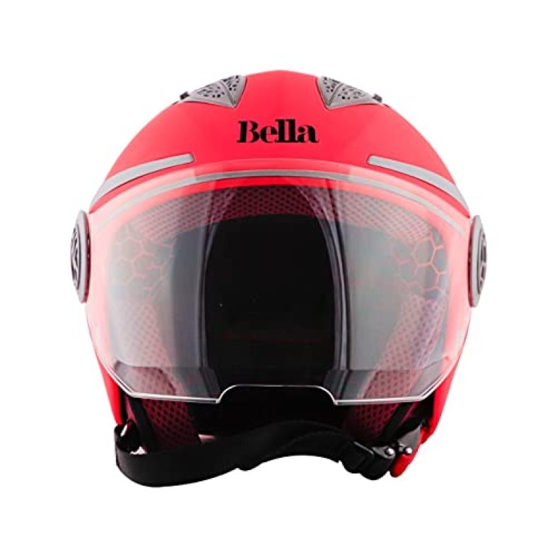Steelbird Sbh-26 Bella Open Face Helmet W. Melon, Size: L(57-58 Cm)