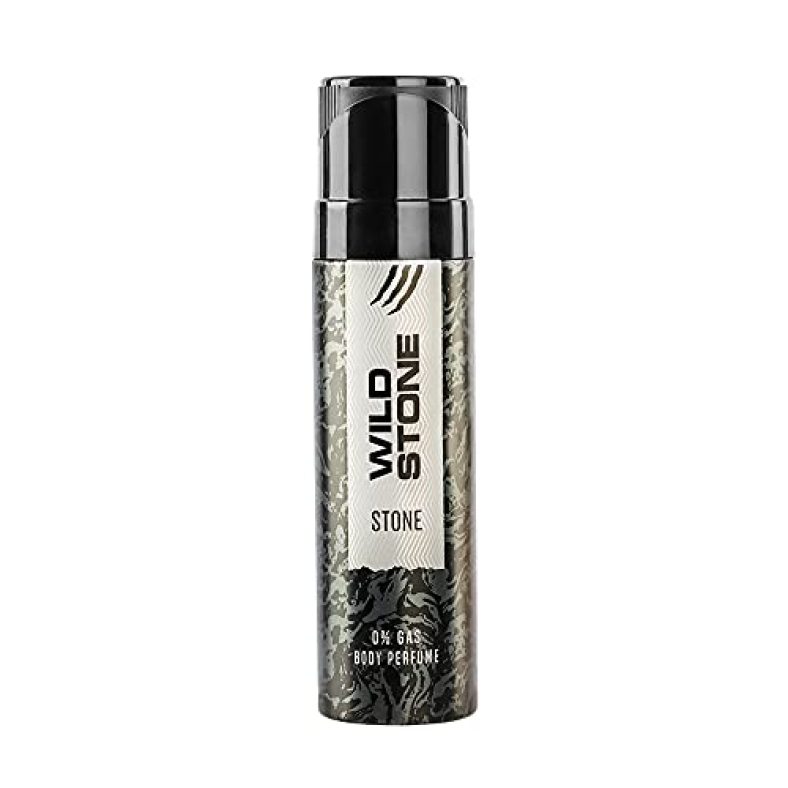Wild Stone Stone Perfume Spray For Men, Masculine Freshness For Daily Use Or Casual Wear, No Gas Deodorant For Active Lifestyle, 120Ml