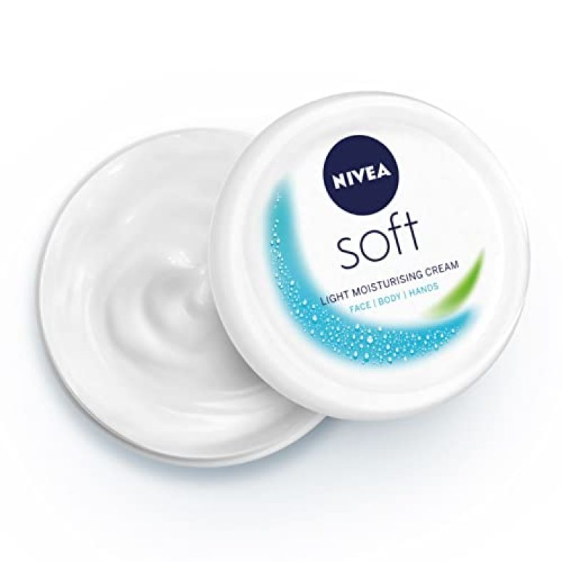 Nivea Soft Light Moisturizer, 300 Ml, For Face, Hand & Body, Non-Greasy Cream With Vitamin E & Jojoba Oil For Instant Hydration