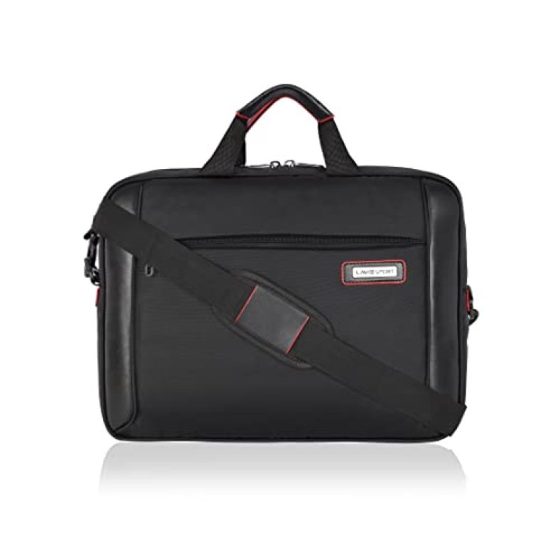 Lavie Sport Business Pro 15 Inch Laptop Briefcase Bag | Premium Business Briefcase For Men & Women | Messenger Shoulder Bag With Detachable Strap | Durable Office Bag For Notebook/Macbook