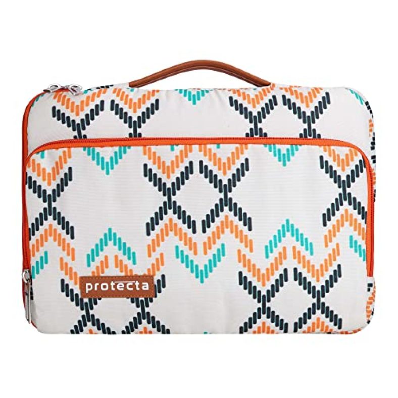Protecta Oscar 360˚ Protection Waterproof 13.3 Inch Laptop Bag For Men & Women Ideal For Office & College With Soft Interiors & Retractable Handle – (Colourful Arrows Print)