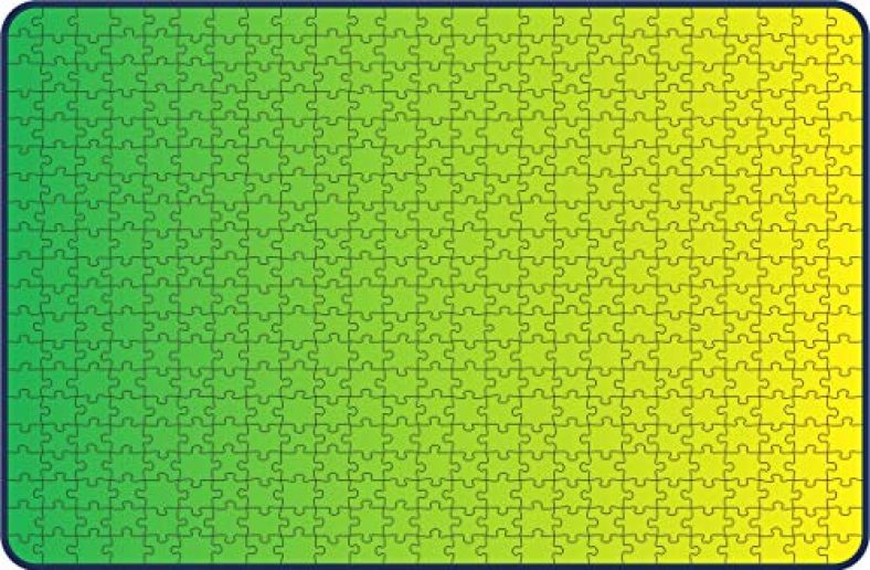 Webby Gradient Green-Yellow Wooden Jigsaw Puzzle, 500 Pieces – Multicolor