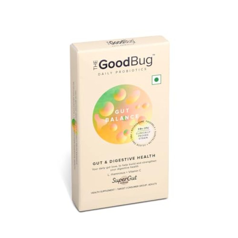 The Good Bug Gut Balance Supergut Stick For Gut Health, Strong Digestion & Immunity | Probiotics + Inulin + Vitamin C | For Men & Women | 3Bn Cfu Of Clinically Proven Strains | 3 Days Pack…
