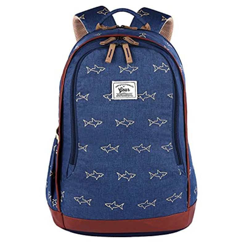 Gear Scuba 28 Ltrs Casual Backpack With Raincover (Navy Blue – Beige), One Size (Bkpscubar0522)