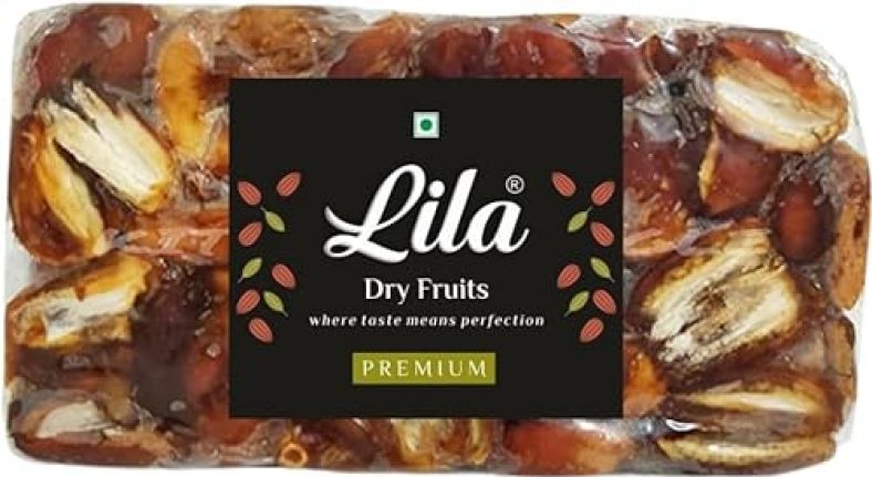Lila Dry Fruits Pin Dates | Pin Khajoor | Seedless Dates |Pin Khajur Arabian Dates | Dates Dry Fruit | 500G Dates (500G)