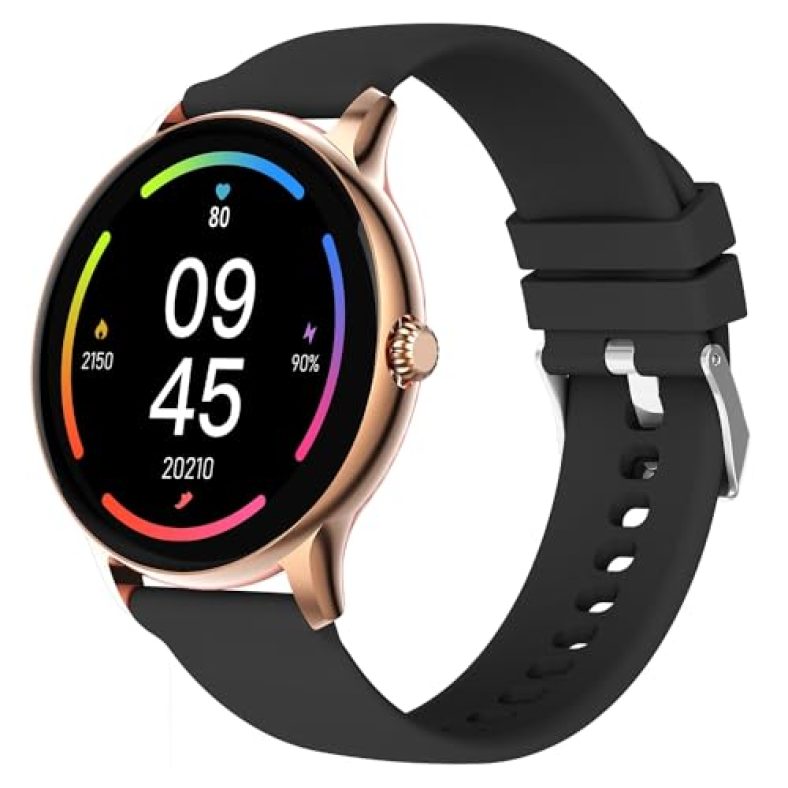 Fire-Boltt Phoenix Pro 1.39″ Bluetooth Calling Smartwatch, Ai Voice Assistant, Metal Body With 120+ Sports Modes, Spo2, Heart Rate Monitoring (Gold Black)