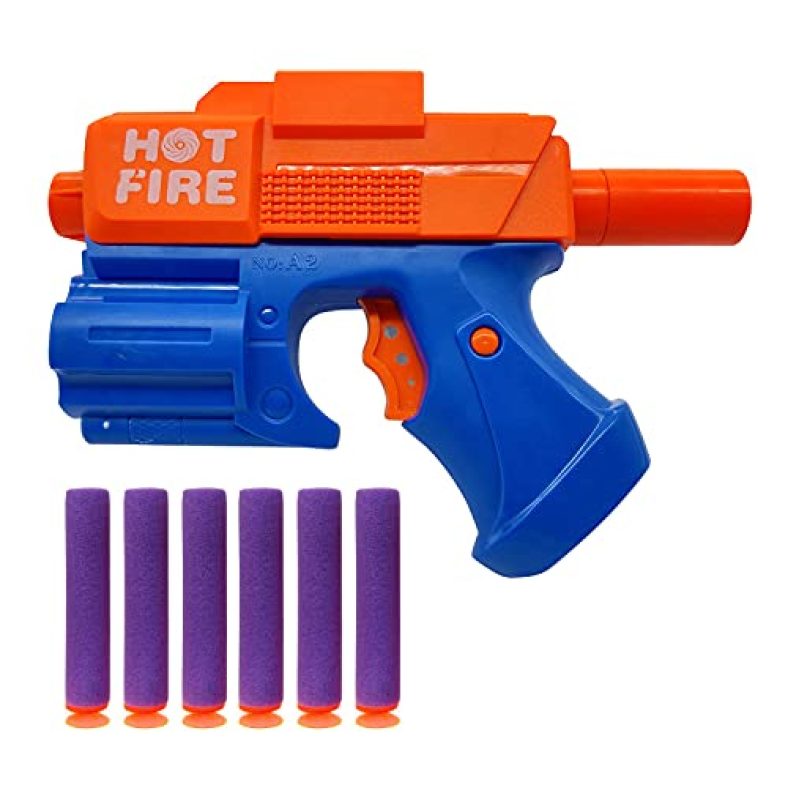 Nhr Toy Soft Bullet Gun With Foam Bullets Toy Guns For 8+ Kids,Light Weight,Durable&Safe,Easy To Operate|Guns For Shooting Imaginary Targets,Multi