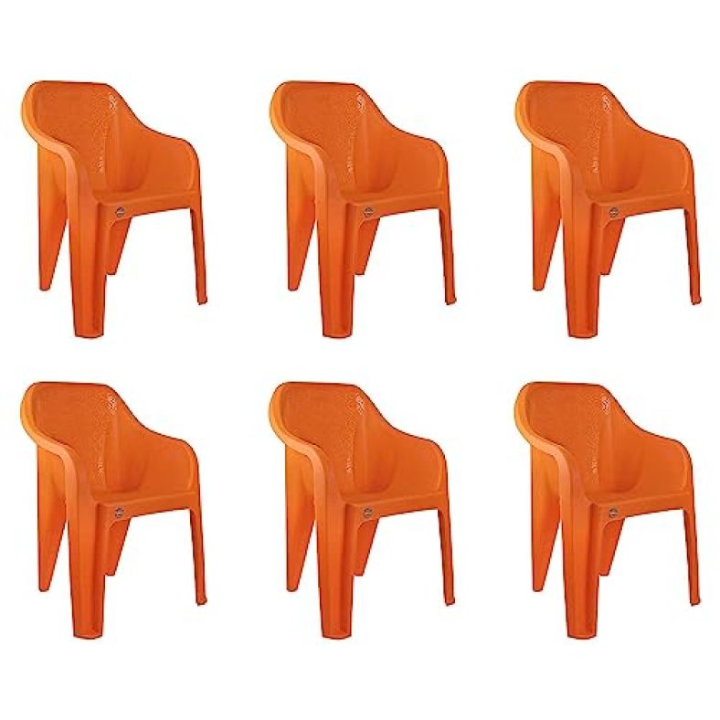 Cello Dynamo Chair Set Pack Of 6 – Orange