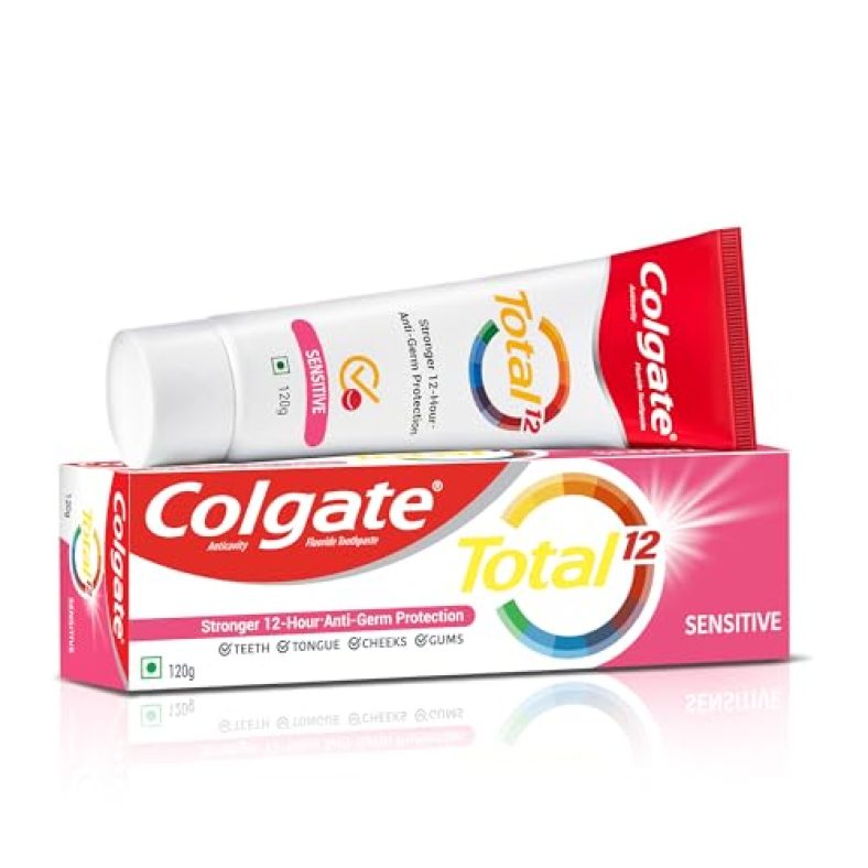 Colgate Total Sensitive Anti-Germ Protection Toothpaste – 120G, World’S No. 1* Germ-Fighting Toothpaste