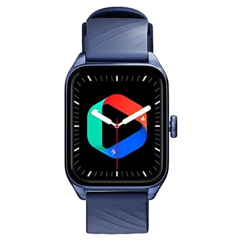 Zebronics Eternal Bluetooth Calling Smart Watch With 1.85″ Large Display, Voice Assistant, 100+ Sports, Ip67 Waterproof, 11 Built-In & Customizable Wallpaper, 8 Menu Ui, Crown And Calculator (Blue)