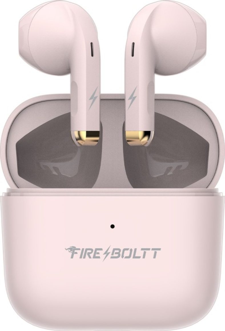 Fire-Boltt Fire Pods Ninja G201 Earbuds Tws Iwp Hd Calls, Quick Charge 24Hrs Playback Bluetooth Headset(Pink, True Wireless)