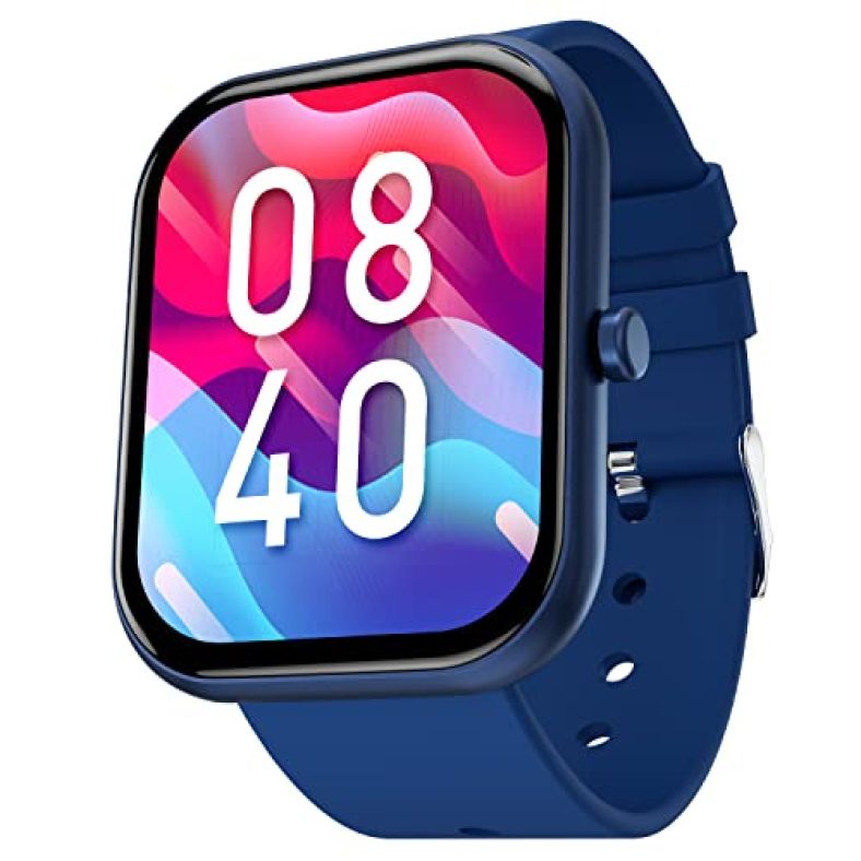 Fire-Boltt Dazzle 1.83″ Smartwatch Full Touch Largest Borderless Display & 60 Sports Modes (Swimming) With Ip68 Rating, Sp02 Tracking, Over 100 Cloud Based Watch Faces (Navy Blue)