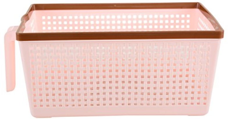 Nayasa Plastic Frill Basket No.2, Peach (Ssb062)