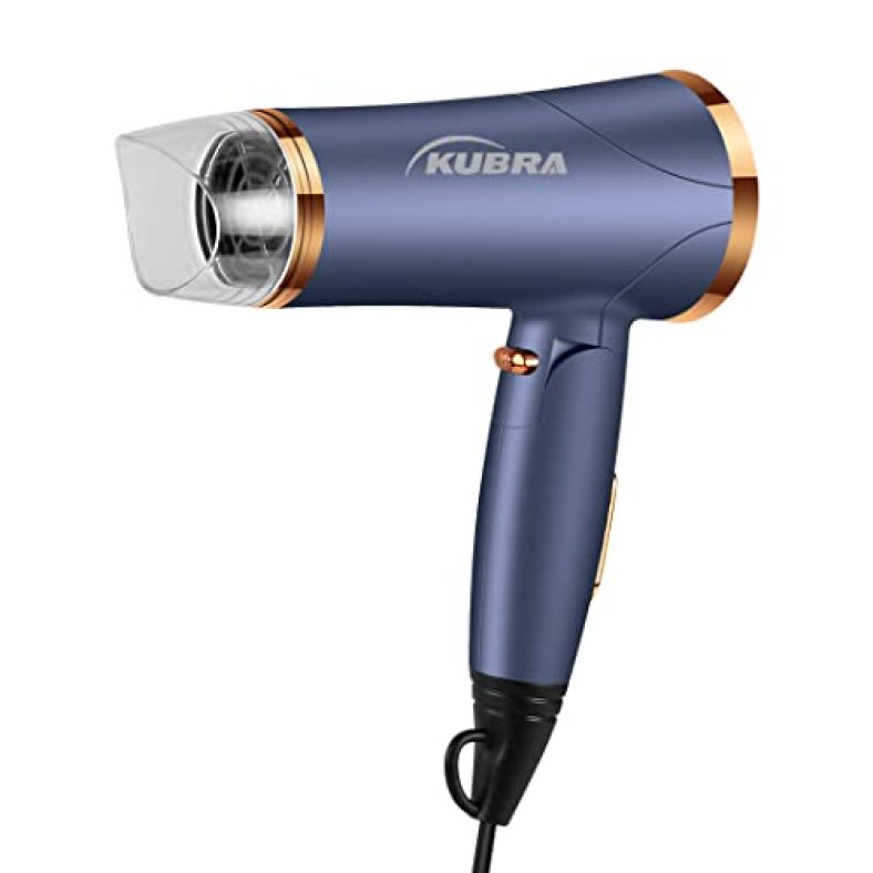 Kubra Kb-134 1400 Watts Hair Dryer With Automatic Overheat Protection With One Detachable Nozzle (Purple)
