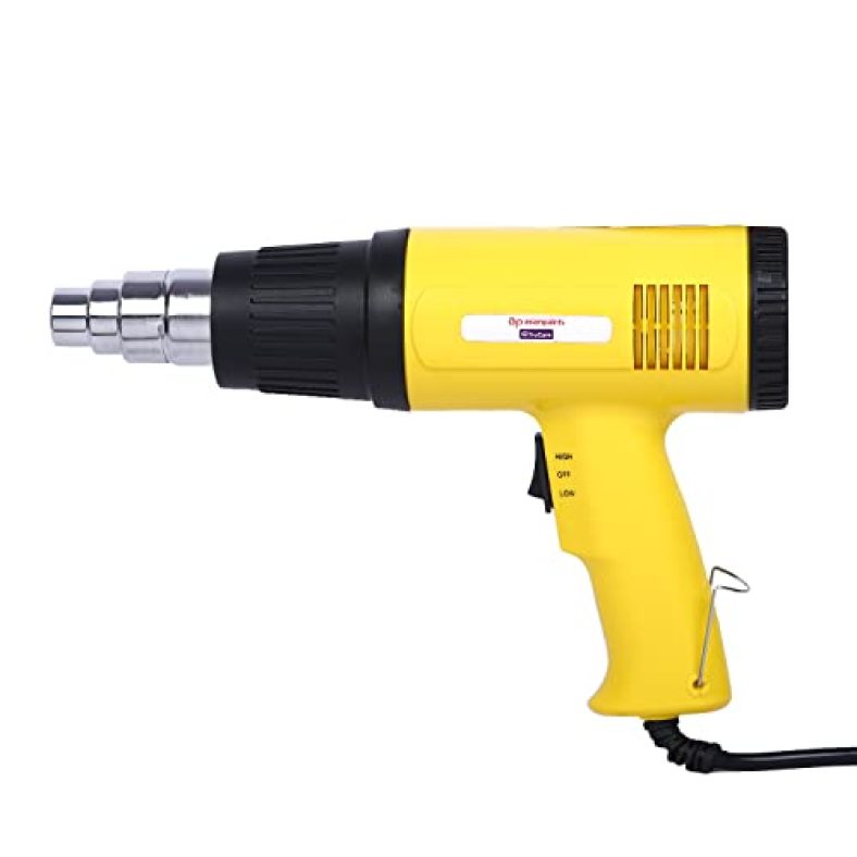 Asian Paints Trucare Heat Gun | Nozzle Attachment For Removing & Drying Paint Coats | Welding & Roofing Repair | Yellow | 1800 Watt
