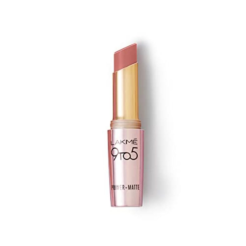 Lakme 9To5 Primer + Matte Lip Color Mp7 Blushing Nude, 3.6 G