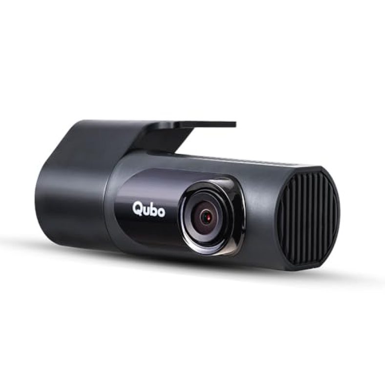 Qubo Car Dash Camera Pro X From Hero Group | 2Mp Fhd 1080P | Made In India Dashcam | Super Capacitor | Wifi | With Emergency Recording | Easy Diy Set Up | Up To 1Tb Sd Card Supported | (Space Grey)