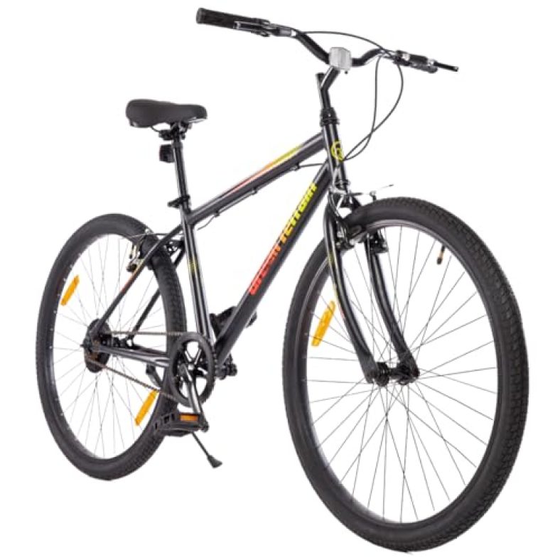 Urban Terrain Maza 27.5” Red City Lite Bike With Free Cycling Event & Ride Tracking App By Cultsport (18 Inch Frame, Ideal For Unisex)