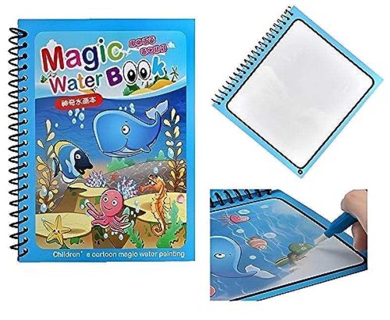 Graphene® Magic Water Quick Dry Book Water Coloring Book Doodle With Magic Pen Painting Board For Children Education Drawing Pad Magic Water Book Reusable Drawing Book