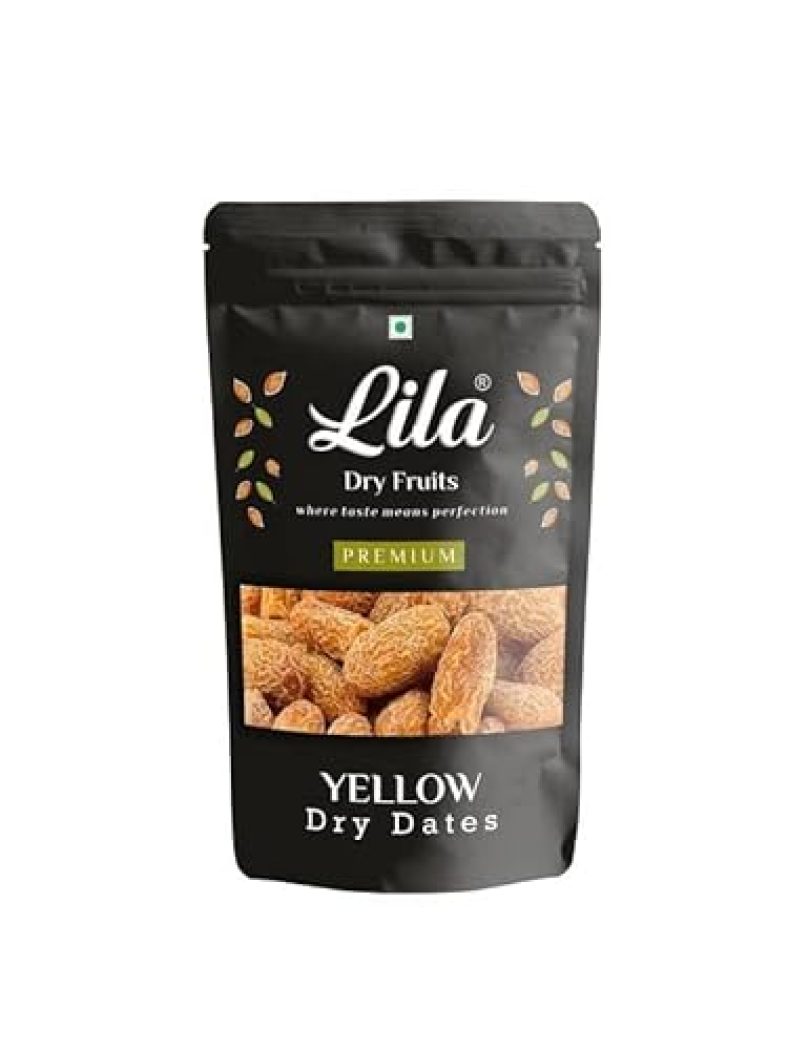 Ldf Fresh Yellow Dry Dates Khajur Khajoor, Medium Grade Size, 2Kg