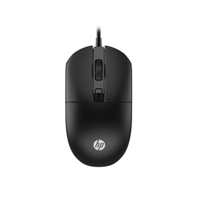 Hp M070 Ergonomic Wired Mouse/ 1.5M Usb Cable/Optical Engine/Accurate Positioning/ 1600 Dpi With Adjustable Dpi 1000-1200/3 Years Warranty