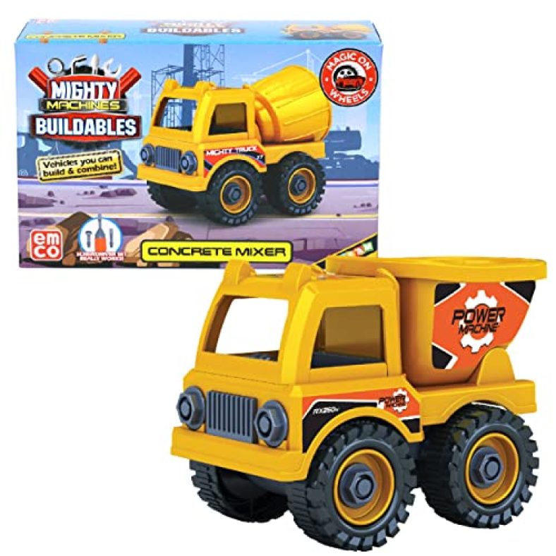 Mighty Machines Buildables -Dump Truck|Build&Combine Vehicle|Easy To Build Pull Back&Friction Vehicle|Develop Motor&Cognitive Skills For Kids 3+|Role Play Toy|Birthday&Return Gift|Made In India,Multi