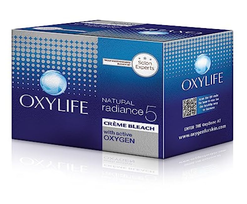 Oxylife Salon Professional Radiance 5 Crème Bleach-9G|With Oxysphere Technology|For Radiant&Even Skin Tone|Enriched With Vitamin E&Glycerine|Fights 5 Skin Problems|Professional Spa Like Experience