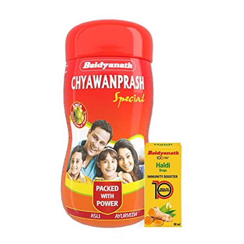 Baidyanath Chyawanprash Special – 1Kg – For All Round Protection (Free Haldi Drops 30Ml Worth Rs. 195)
