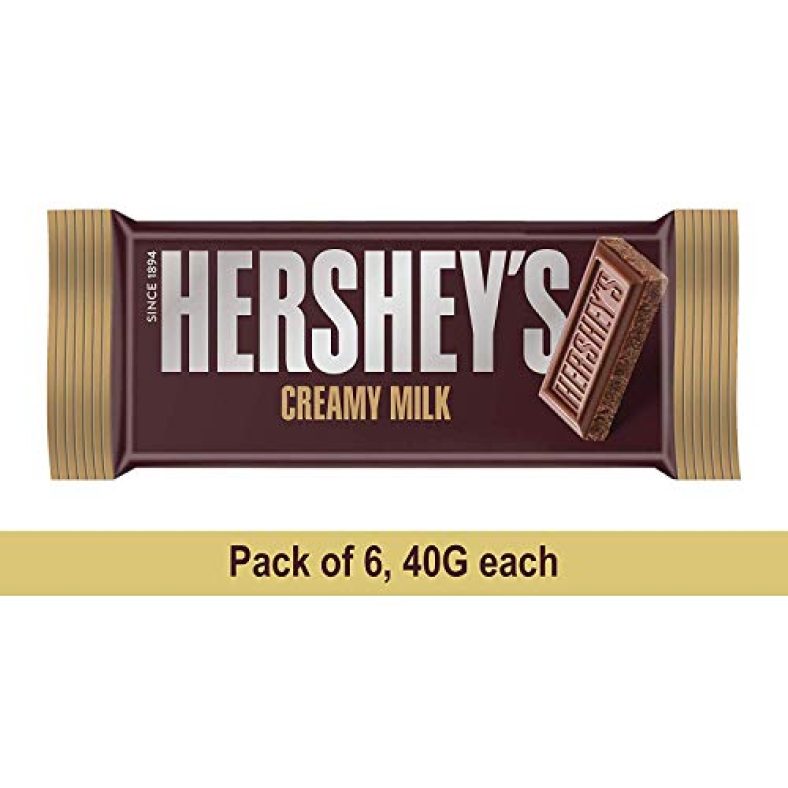 Hershey’S Bar Milk, 40Gm (Pack Of 6) Pouch, 6 X 40 G