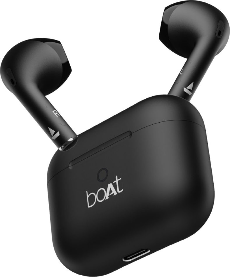 Boat Airdopes Alpha With 35 Hrs Playback, 13Mm Drivers, Dual Mics Enx & Beast Mode Bluetooth Headset(Jet Black, In The Ear)