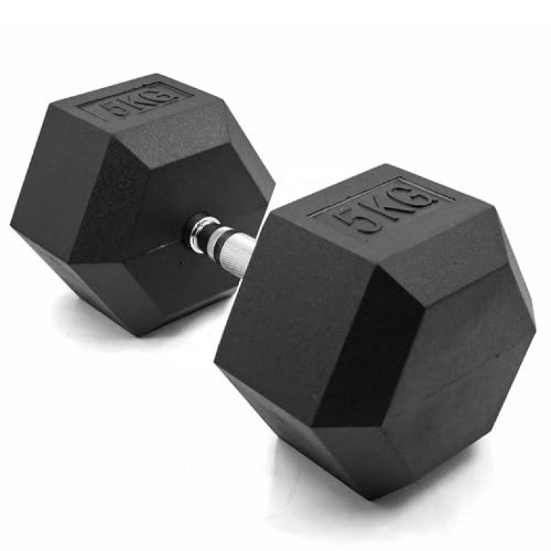 Slovic Dumbbells Set For Home Gym | 5 Kg Dumbbells Set Of 1 | Fitness Gym Dumbbell Set For Home Workout | Anti Skid Rubber Dumbbell Set | Weights For Workout