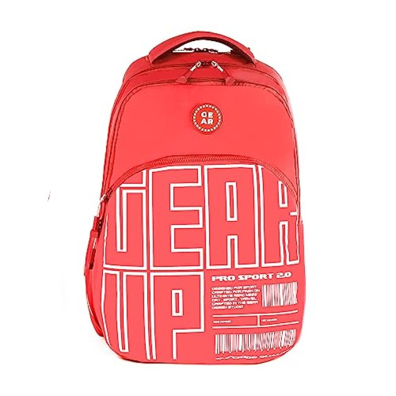 Gear Arise 40L Large Water Resistant School Bag With Sternum Strap/Casual Backpack/Daypack/College Bag For Boys/Girls/ Men/Women (Pink)