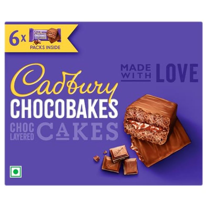 Cadbury Chocobakes Choclayered Cakes, 114 G