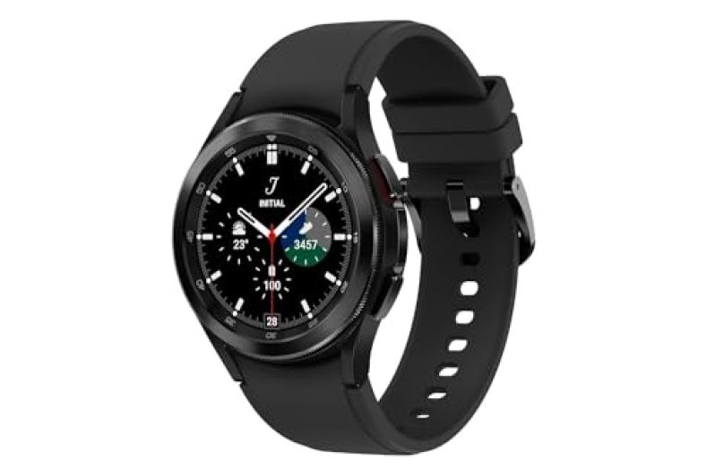 Samsung Galaxy Watch4 Classic Bluetooth(4.6Cm, Black, Compatible With Android Only)