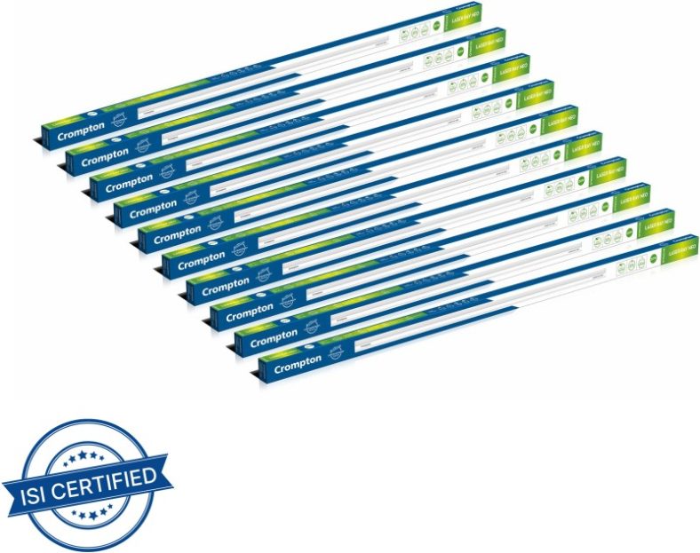 Crompton Laser Ray Neo 20W Straight Linear Led Tube Light(White, Pack Of 10)